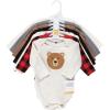 imageHudson Baby Baby Boys Cotton Longsleeve Bodysuits 7packBrown Bear