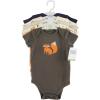 imageHudson Baby Unisex Thermal Preemie Layette Set 4pc Long Sleeve Outfit Sage DinosaurForest