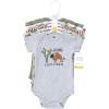 imageHudson Baby Unisex Thermal Preemie Layette Set 4pc Long Sleeve Outfit Sage DinosaurWilderness