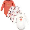 imageHudson Baby Girls Cotton Longsleeve Bodysuits And Toddler TShirt Set Cutest Pumpkin 3pack 03 Months US