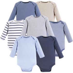 imageHudson Baby Baby Boys Cotton Longsleeve Bodysuits 7packBoy Basic