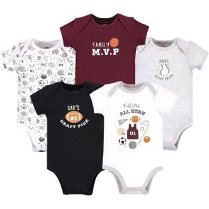 imageHudson Baby Unisex Thermal Preemie Layette Set 4pc Long Sleeve Outfit Sage DinosaurAll Star