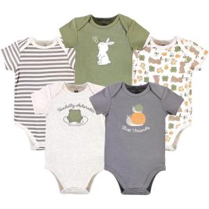 imageHudson Baby Unisex Thermal Preemie Layette Set 4pc Long Sleeve Outfit Sage DinosaurBest Friends