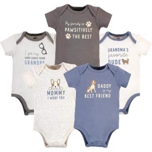 imageHudson Baby Unisex Thermal Preemie Layette Set 4pc Long Sleeve Outfit Sage DinosaurFamily Dog