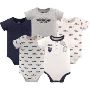 imageHudson Baby Unisex Thermal Preemie Layette Set 4pc Long Sleeve Outfit Sage DinosaurWingman