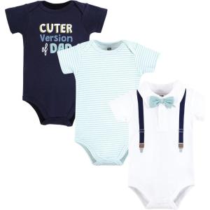 imageHudson Home Collection Baby Shawl Collar Plush RobeMint Navy Cuter Version