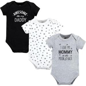 imageHudson Home Collection Baby Shawl Collar Plush RobeMom Dad Moon Back