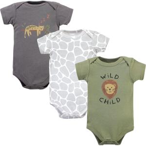 imageHudson Home Collection Baby Shawl Collar Plush RobeSafari Life