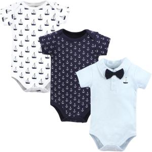 imageHudson Home Collection Baby Shawl Collar Plush RobeSailboat Polo