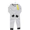 imageHudson Baby Baby Cotton Pajama SetWhite Black Stripe