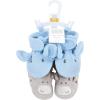 imageHudson Baby BabyGirls Animal Fleece Booties 2Pack SocksBlue Elephant Hippo