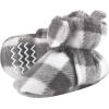 imageHudson Baby BabyGirls Animal Fleece Booties 2Pack SocksCharcoal Gray White Plaid