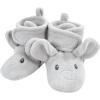 imageHudson Baby BabyGirls Animal Fleece Booties 2Pack SocksGray Elephant Giraffe