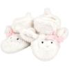 imageHudson Baby BabyGirls Animal Fleece Booties 2Pack SocksGray Elephant Lamb