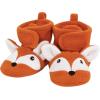 imageHudson Baby BabyGirls Animal Fleece Booties 2Pack SocksNavy Owl Fox