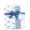 imageHudson Baby Unisex Baby Cotton Muslin Swaddle Blankets Blue Whales 3PackBlue Whales