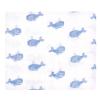 imageHudson Baby Unisex Baby Cotton Muslin Swaddle Blankets Blue Whales 3PackBlue Whales