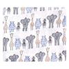 imageHudson Baby Unisex Baby Cotton Muslin Swaddle Blankets Blue Whales 3PackPink Gray Safari