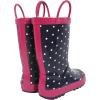 imageHudson Baby UnisexChild Rain BootNavy Dots Pink