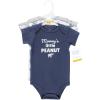 imageHudson Baby babyboys Cotton Bodysuits 3packBlue Elephant Peanut