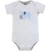 imageHudson Baby babyboys Cotton Bodysuits 3packBlue Elephant Peanut