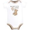 imageHudson Baby babyboys Cotton Bodysuits 3packDreamy Teddy
