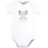 imageHudson Baby babyboys Cotton Bodysuits 3packHello World Elephant