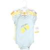 imageHudson Baby babyboys Cotton Bodysuits 5packCitrus Mint