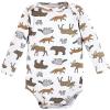 imageHudson Baby babyboys Cotton Longsleeve Bodysuits 3packAnimal Adventure