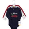 imageHudson Baby babyboys Cotton Longsleeve Bodysuits 3packBoy Holiday Village
