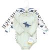 imageHudson Baby babyboys Cotton Longsleeve Bodysuits 3packDino Friends