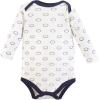 imageHudson Baby babyboys Cotton Longsleeve Bodysuits 3packFootball Mvp