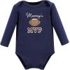 imageHudson Baby babyboys Cotton Longsleeve Bodysuits 3packFootball Mvp