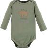 imageHudson Baby babyboys Cotton Longsleeve Bodysuits 3packForest Deer