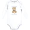imageHudson Baby babyboys Cotton Longsleeve Bodysuits 3packGentleman Bear