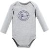 imageHudson Baby babyboys Cotton Longsleeve Bodysuits 3packGray Aviation