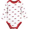 imageHudson Baby babyboys Cotton Longsleeve Bodysuits 3packGray Fire Truck