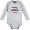 imageHudson Baby babyboys Cotton Longsleeve Bodysuits 3packGray Football Buddy