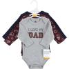imageHudson Baby babyboys Cotton Longsleeve Bodysuits 3packLove Dad