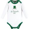 imageHudson Baby babyboys Cotton Longsleeve Bodysuits 3packLucky Charm