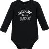 imageHudson Baby babyboys Cotton Longsleeve Bodysuits 3packMom Dad Moon Back