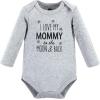 imageHudson Baby babyboys Cotton Longsleeve Bodysuits 3packMom Dad Moon Back