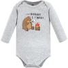 imageHudson Baby babyboys Cotton Longsleeve Bodysuits 5packCamping Animals