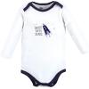 imageHudson Baby babyboys Cotton Longsleeve Bodysuits 5packSpace