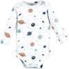 imageHudson Baby babyboys Cotton Longsleeve Bodysuits 5packSpace