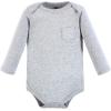 imageHudson Baby babyboys Cotton Longsleeve Bodysuits 5packSpace