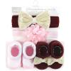 imageHudson Baby babygirls 8pc Headband and Socks SetLace Flower