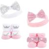 imageHudson Baby babygirls 8pc Headband and Socks SetPrincess Flower