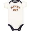 imageHudson Baby babygirls Cotton Bodysuit Pant and Shoe SetBrown Navy Mamas Boy
