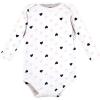 imageHudson Baby babygirls Cotton Longsleeve Bodysuits 3packGirl Daddy Pink Navy